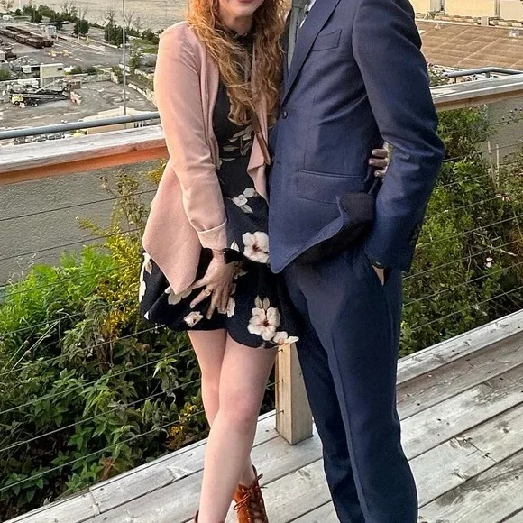 BB Dakota Navy Floral Halter Tiered Dress - Picture 6 of 6